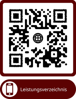 QR Code mit Bezeichnung für das Leistungsverzeichnis (anklickbar)